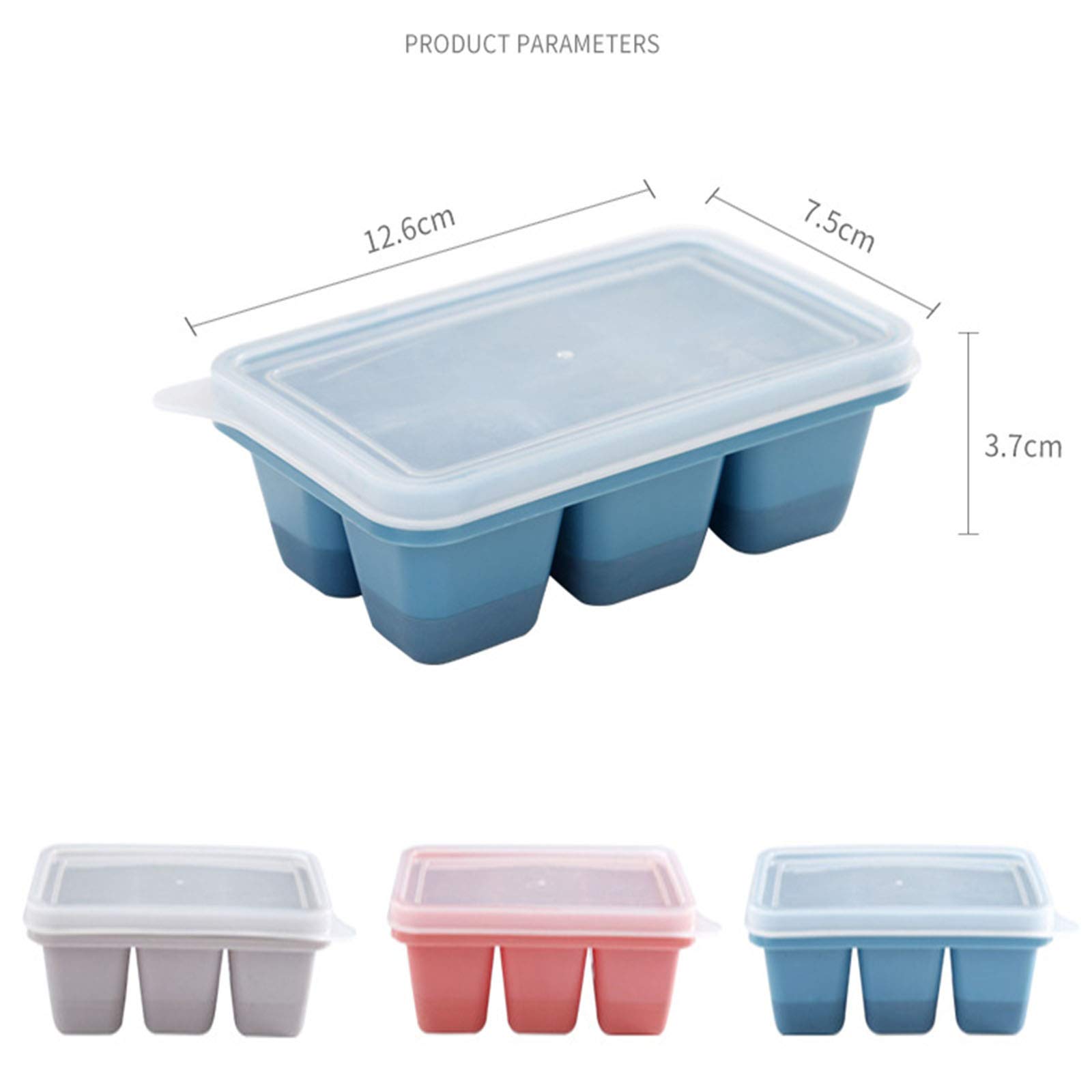 Bac à Glaçons En Silicone, 2 Pièces Moules à Glaçons, Moule A Glacon Rond, Bac à Glaçons Carrés