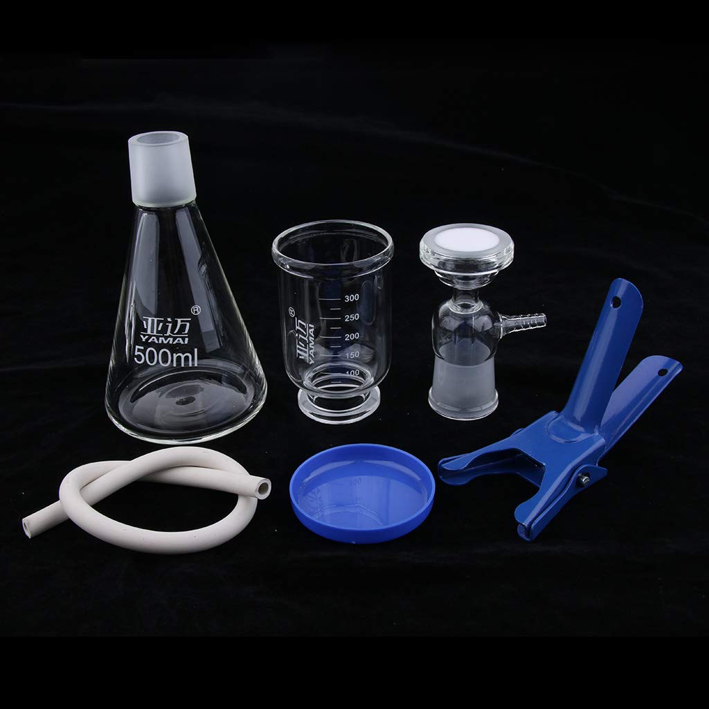 unidad de filtrado del laboratorio del vacío del aparato de la filtración 500ml con el embudo y la abrazadera