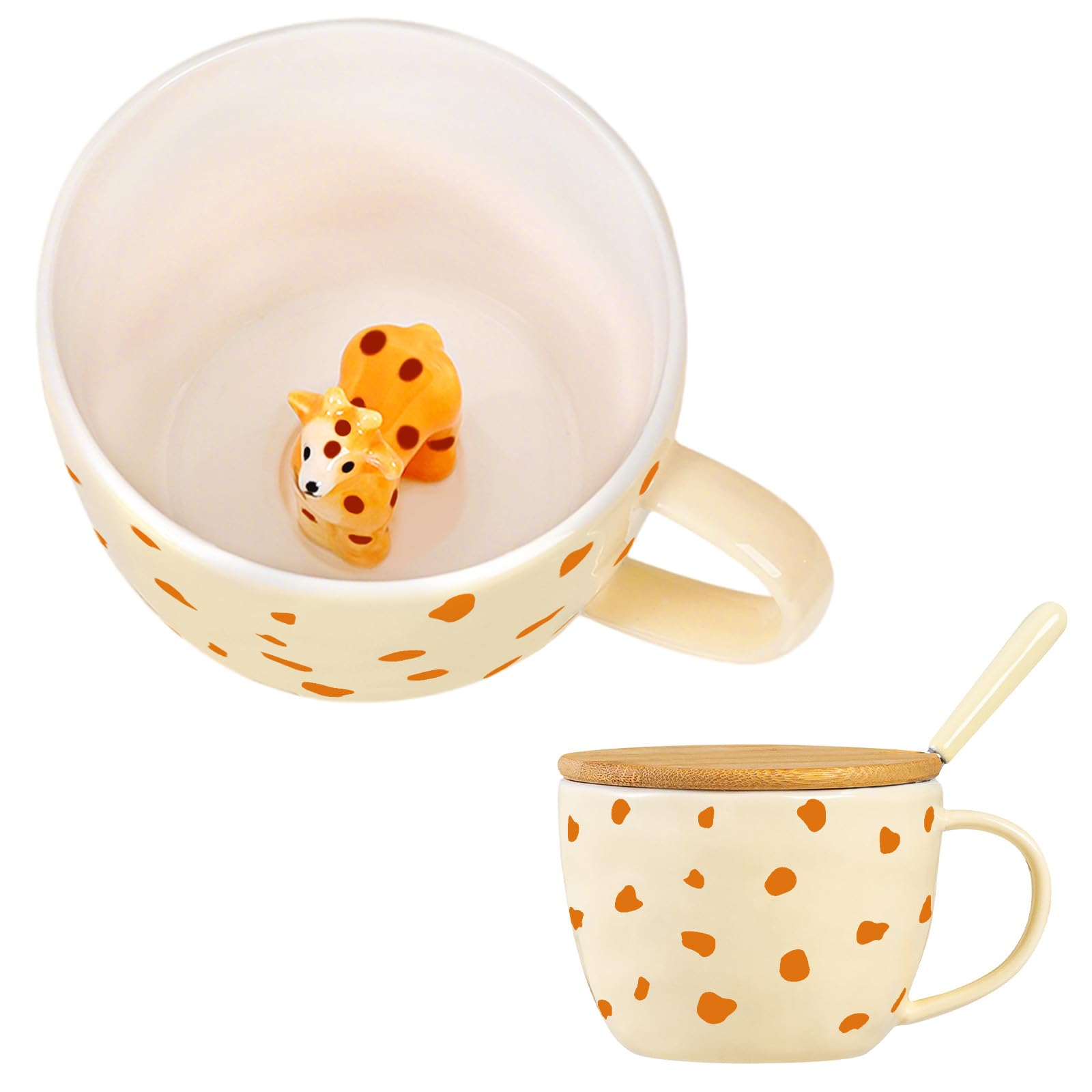 Gifts for Women Giraffe Coffee Mug Unique Birthday Friendship Gifts Funny Mugs for Women Her Cute Mugs with Lid Cool Autumn Tea Cups Novelty Giraffe Christmas Xmas Gift for Best Friend Girlfriend Mum — image 1