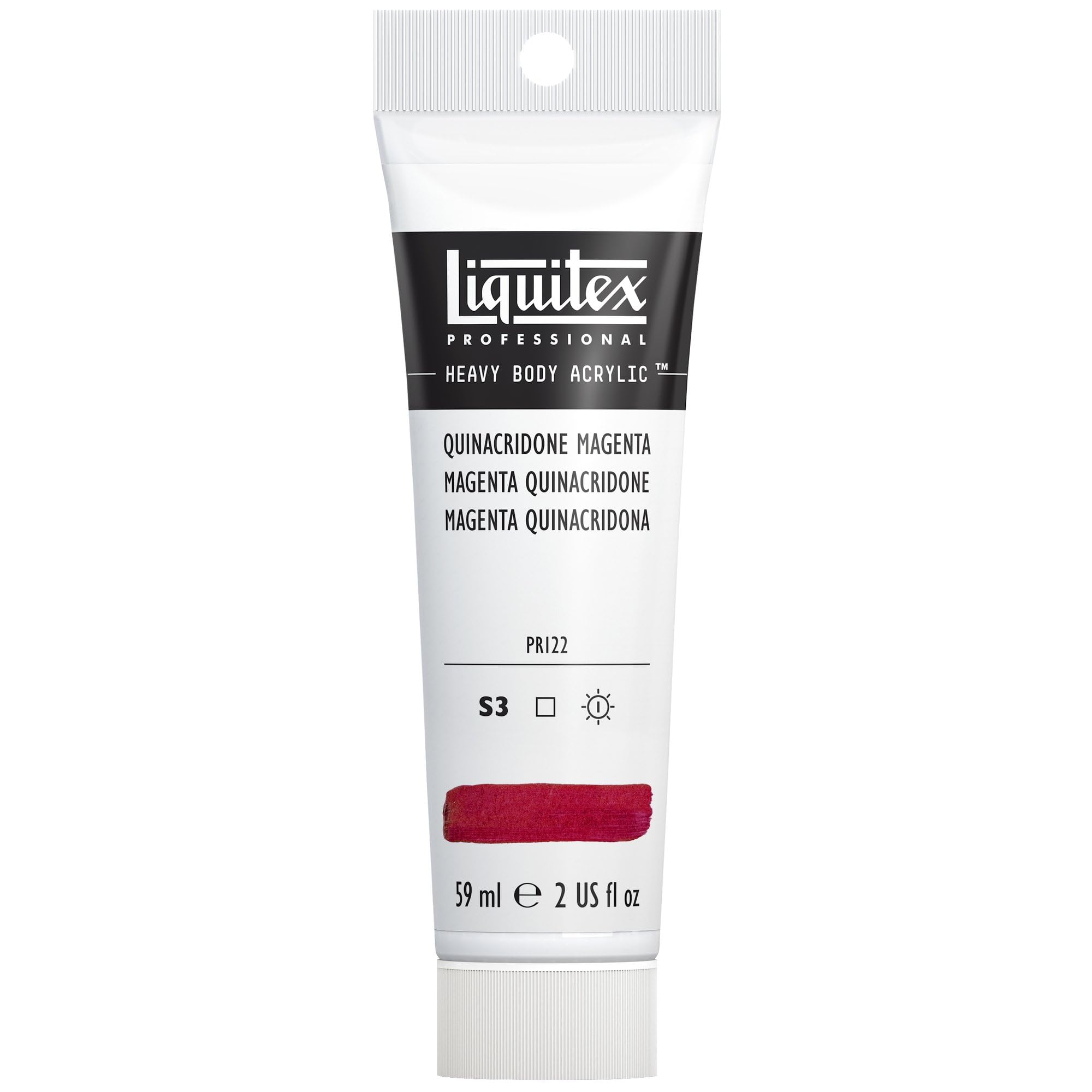 Liquitex 1045114 Professional Heavy Body Acrylic Paint 59 Ml Tube, Quinacridone Magenta