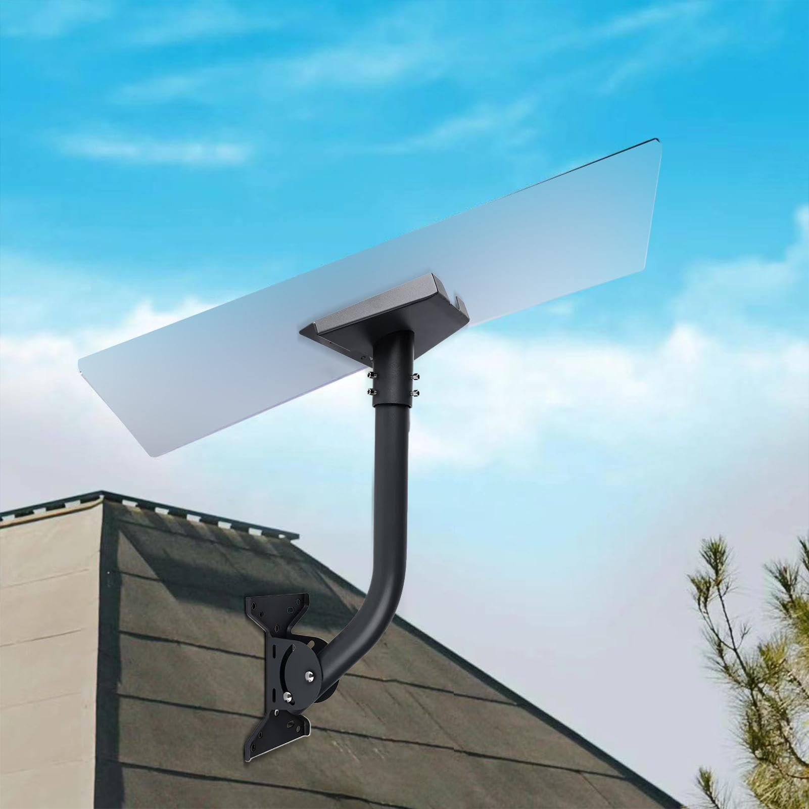 Antena do montażu na dachu, antena zewnętrzna, mocowanie anteny dachowej, metalowe uchwyty na anteny, zewnętrzne anteny o dużej wadze, mocowanie na dachu z obrotowym uchwytem na nogi i uchylne