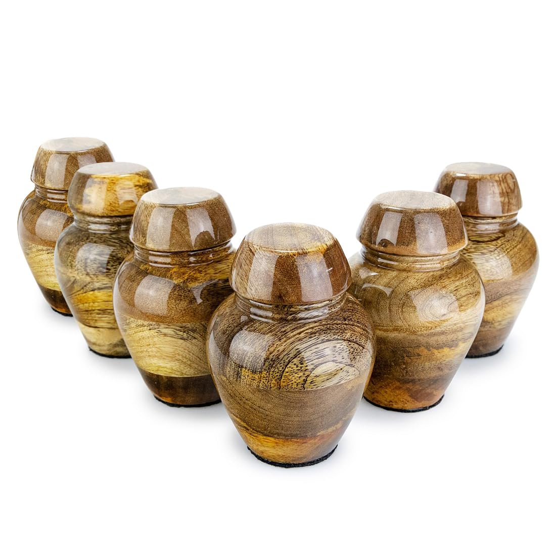 Mango Keepsakes, Keepsake Small Cremation Urnen, Keepsake Urnen for Human Ashes Sets, Keepsake Urnen Wood, Keepsake Small Urnen, Keepsake Collection (six Keepsakes)