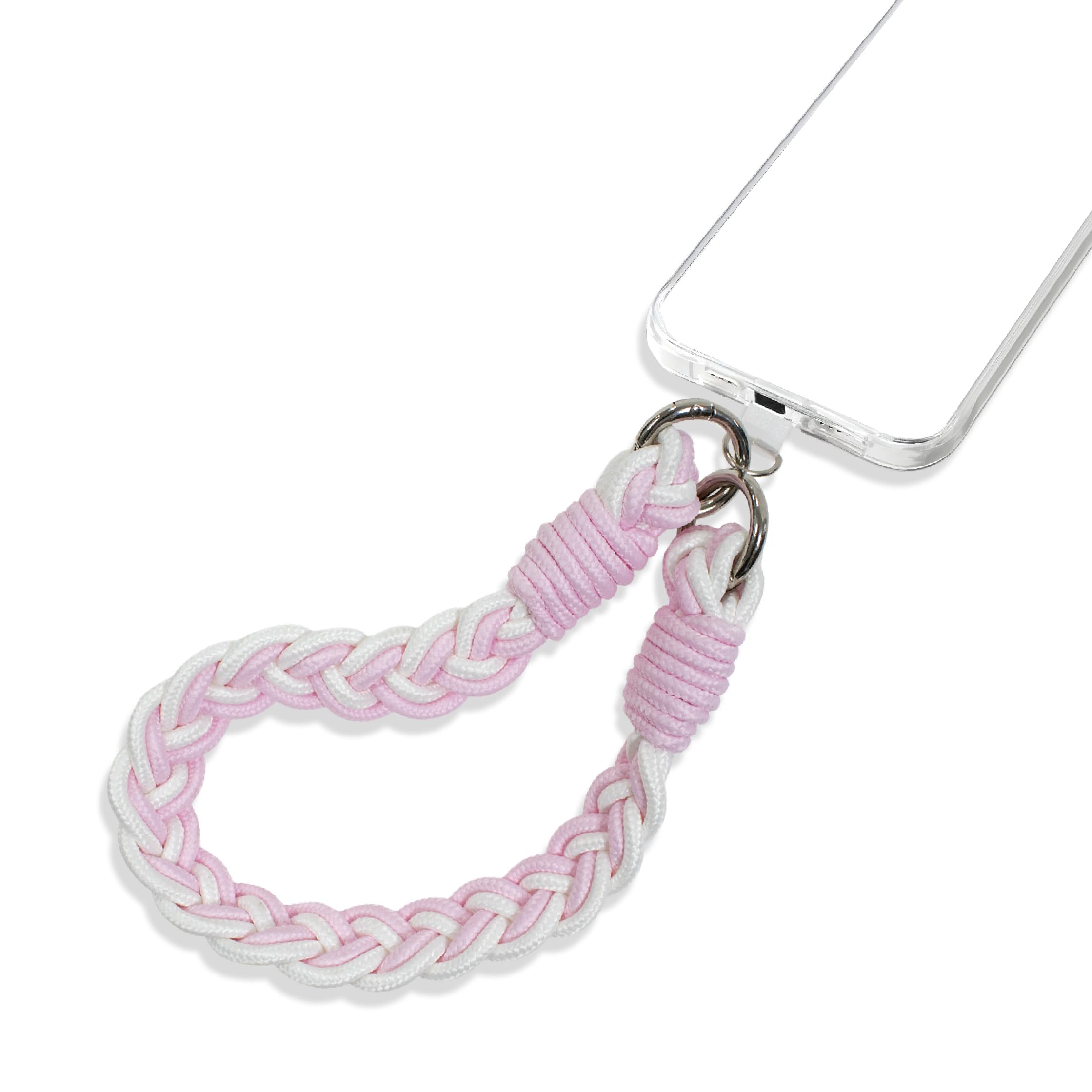 groov e Woven Phone Wrist Lanyard - Universal Adjustable Smartphone Wristlet Strap for Phone Cases - Pink