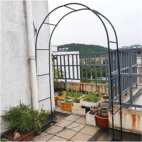 Arche de jardin en métal noir contre intempéries structure facile