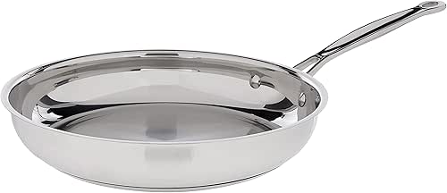 Cuisinart 10-Inch Open Skillet, Chef's Classic Stainless Steel Cookware Collection,