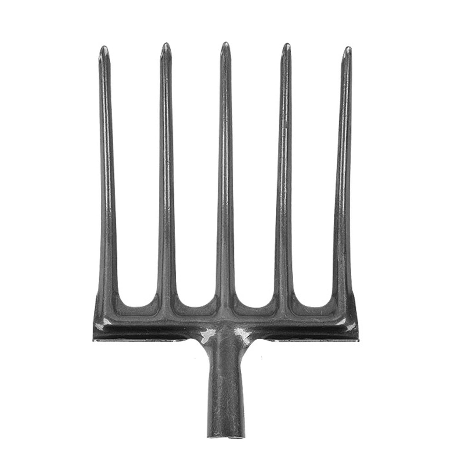Forca da scavo Forca da giardino Attrezzo da giardino in acciaio al carbonio Forca da scavo Attrezzatura da giardinaggio pratica (5 Denti)
