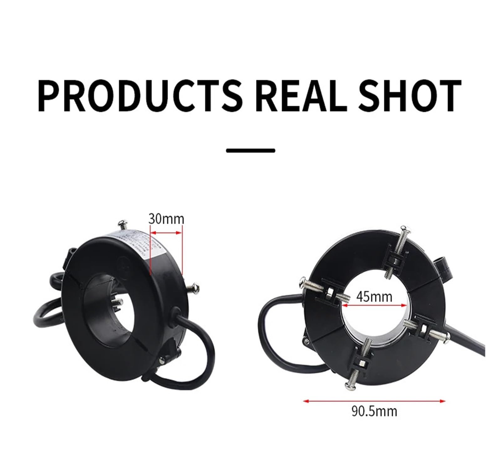 DVNXDPXJ Clamp AC Current Transformer Current Sensor Metering CT Transformer 100A 150A 200A 300A 500A 600A 800A 0.5 Class Power Sensor(100A)