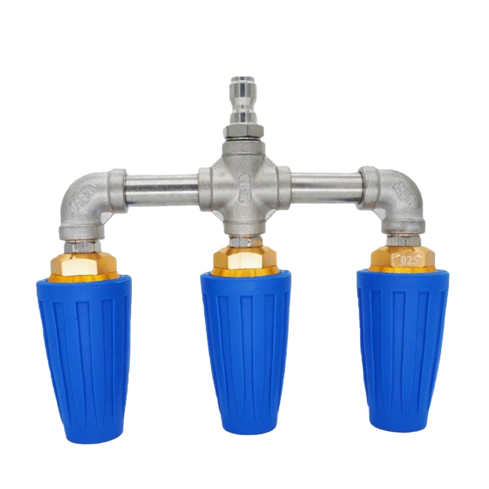 Ugello ad alta pressione rotante a 3 vie, 4000 PSI, attacco da 1/4" (blu)