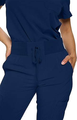 Miniatura 5 de Pantalones quirúrgicos acanalados para mujer