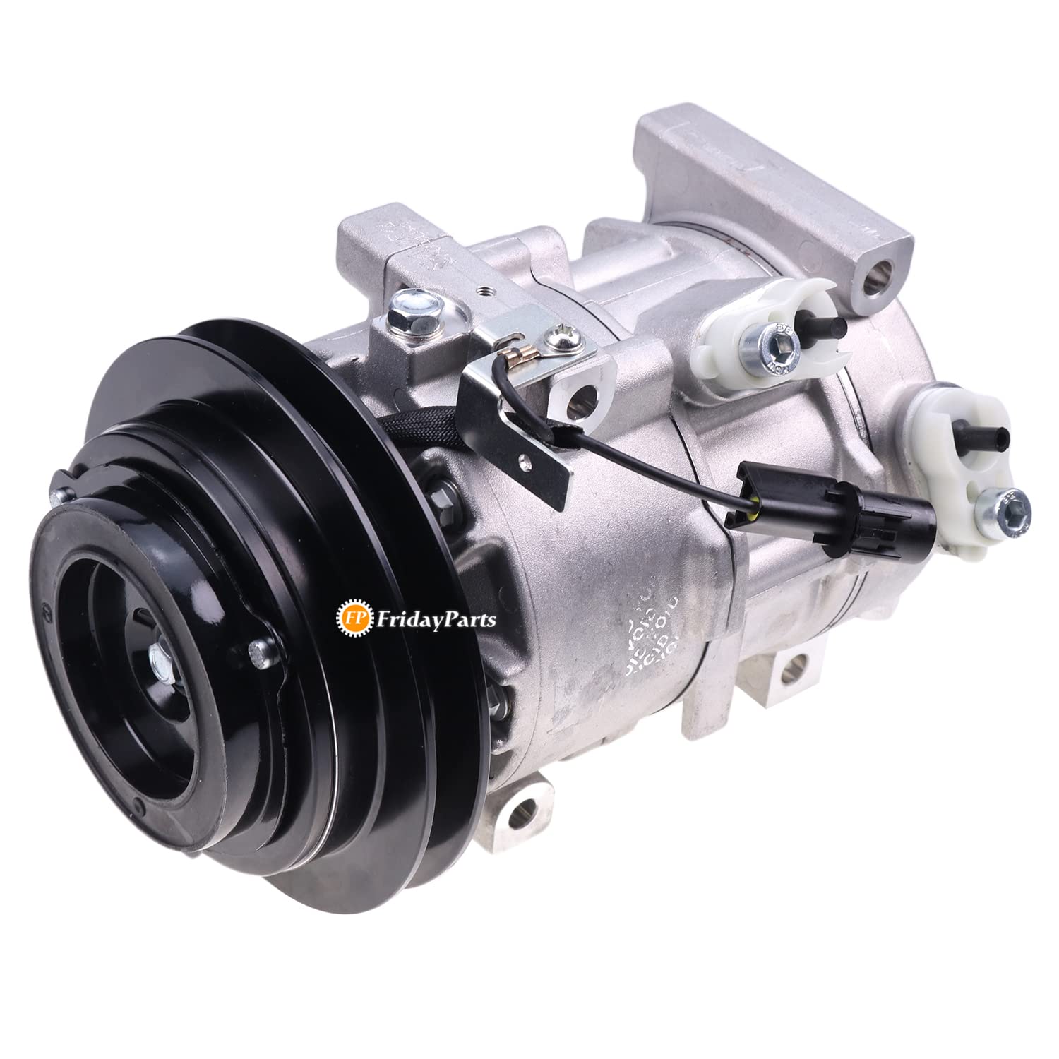 FridayParts A/C Compressor For Kioti Tractor - DV9 12V Model TE16-0023A T5525-50814 Replacement