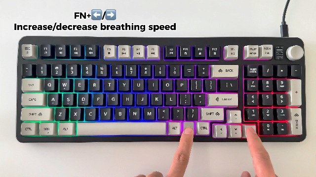 Amazon.com: Hofotek 96% Wired Gaming Keyboard,Creamy Membrane