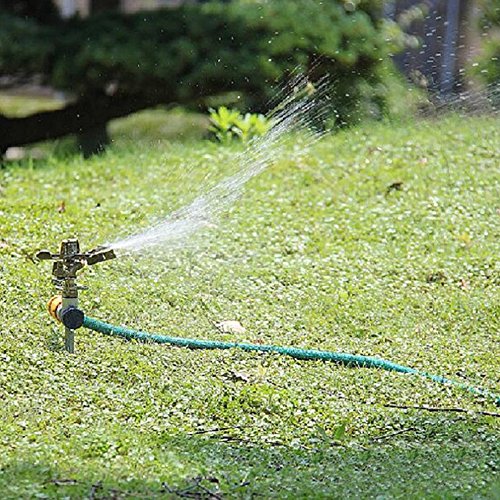 Irrigatore a leva oscillante per prato, in