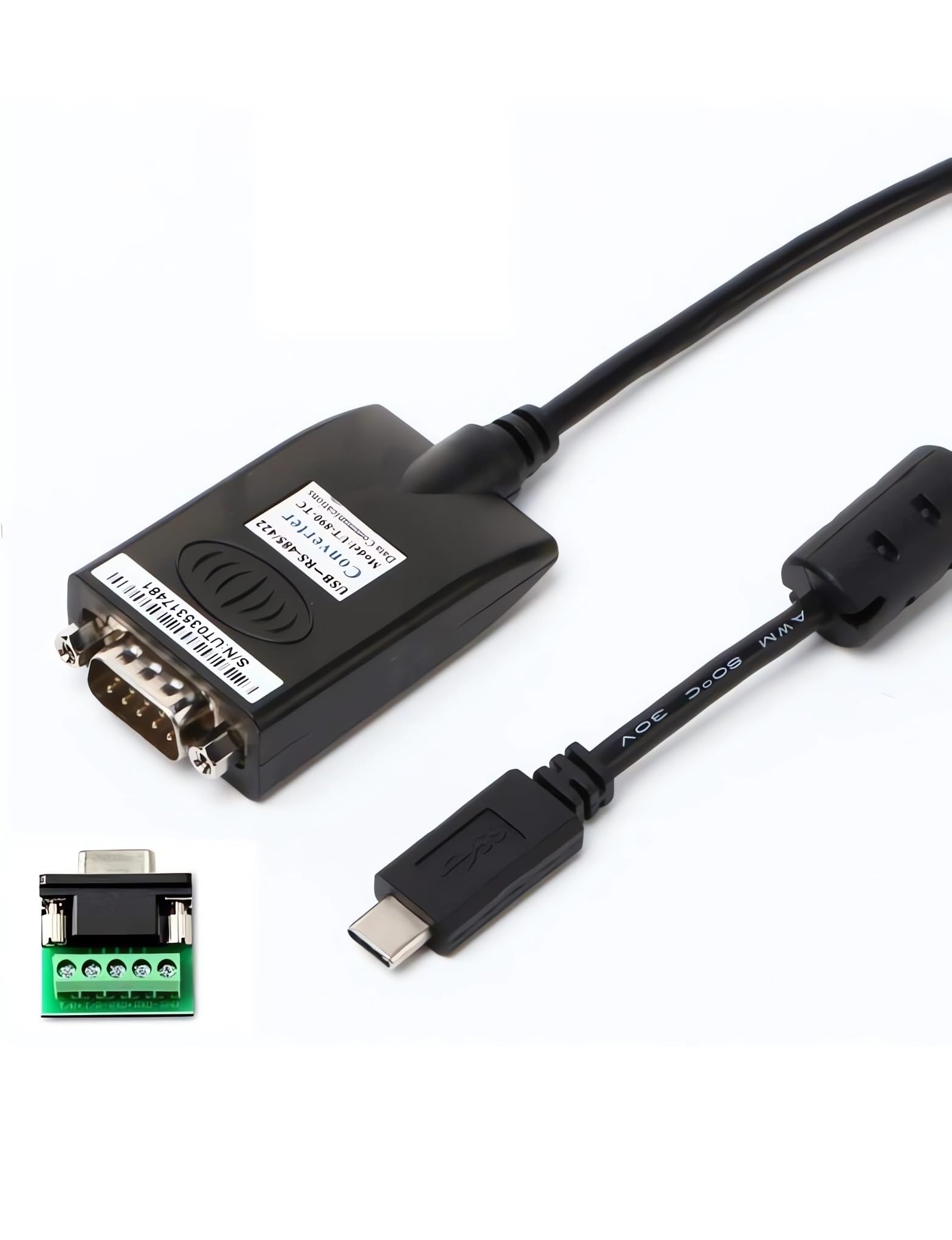 UT-890-TC USB Type-C to RS-485/422 Serial Converter with ESD protection