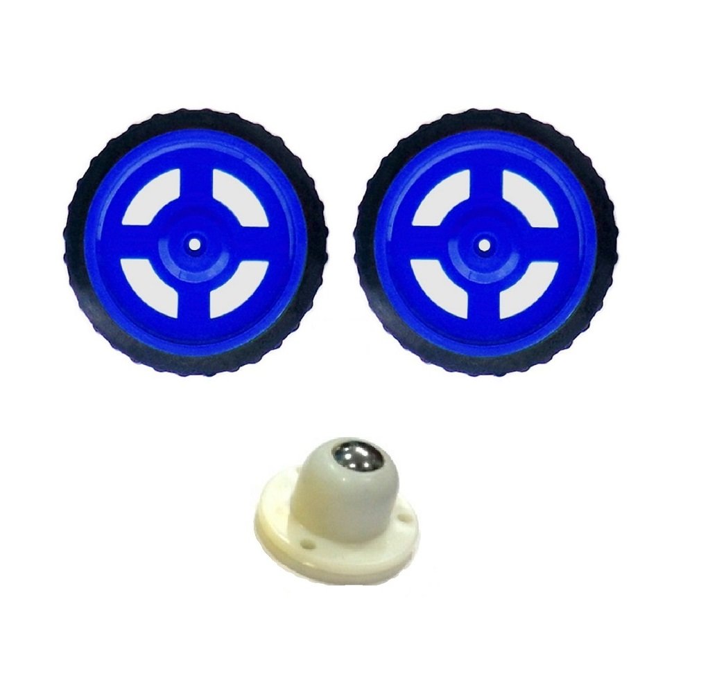 OLatus 2x Wheels and 1x Castor Wheel Kit for BO Motor (B073NQ738M) Amazon Price History, Amazon Price Tracker