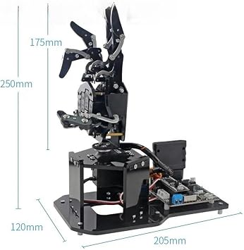 Open Source Bionic Robot Hand, Unassembled Right Hand Five Fingers