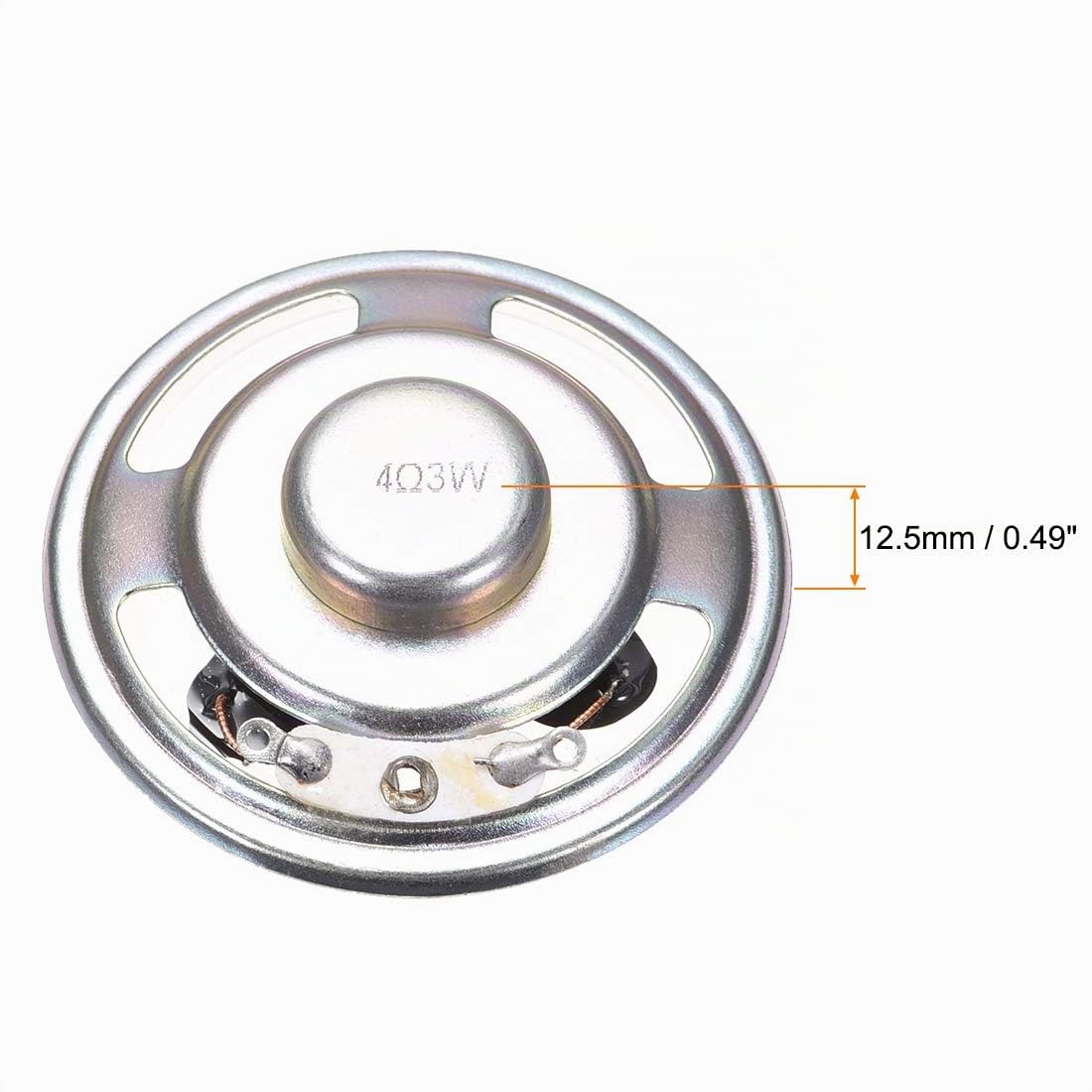 sourcing map 4Stk. 3W 4 Ohm DIY Magnetischer Lautsprecher 50mm Runde Form Ersatz Lautsprecher