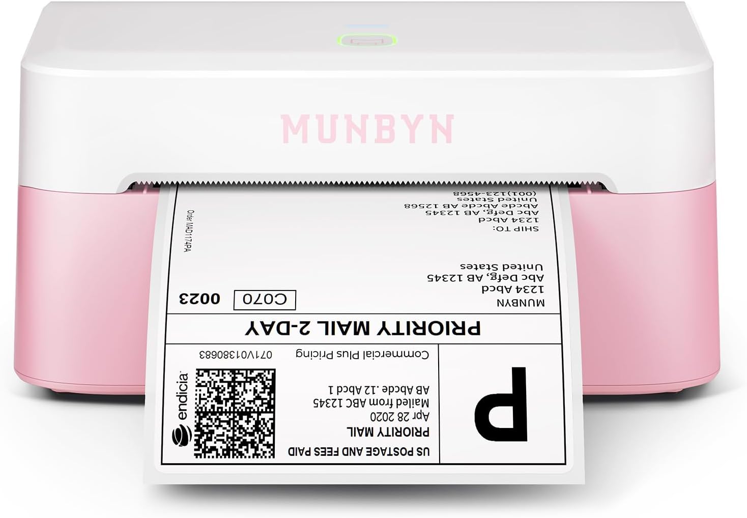 MUNBYN Bluetooth Thermal Label Printer, Wireless 4x6 Shipping Label Printer