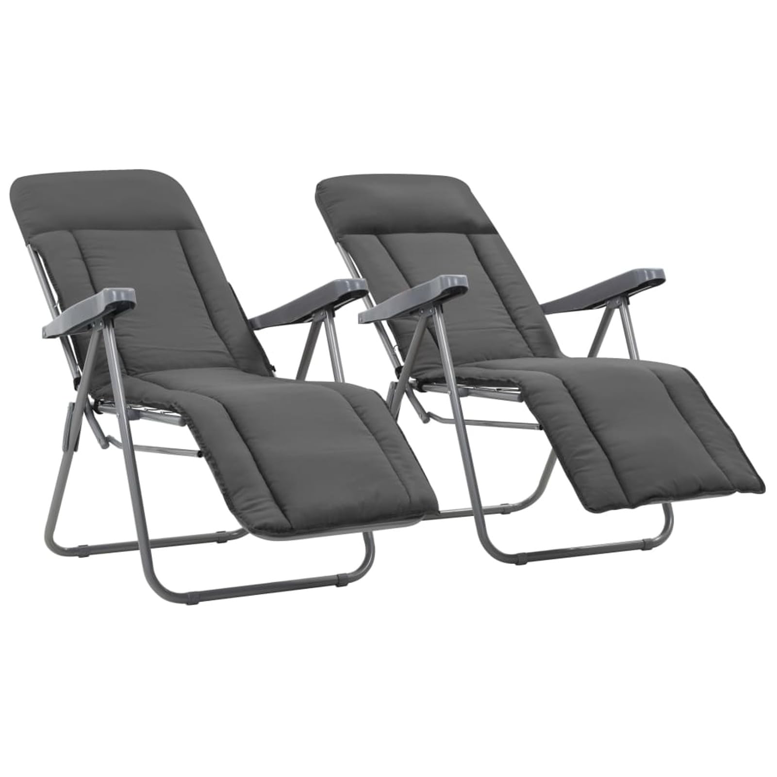 Chaises de jardin pliables inclinables 5 positions à dossier ergonomique Homgoday