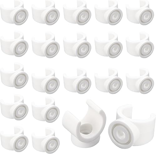 Abrazaderas de tubo de 34 pulgadas, paquete de 50 ganchos PEX de 0.787 in, abrazaderas de plástico para tubería, herramientas con gancho en U,