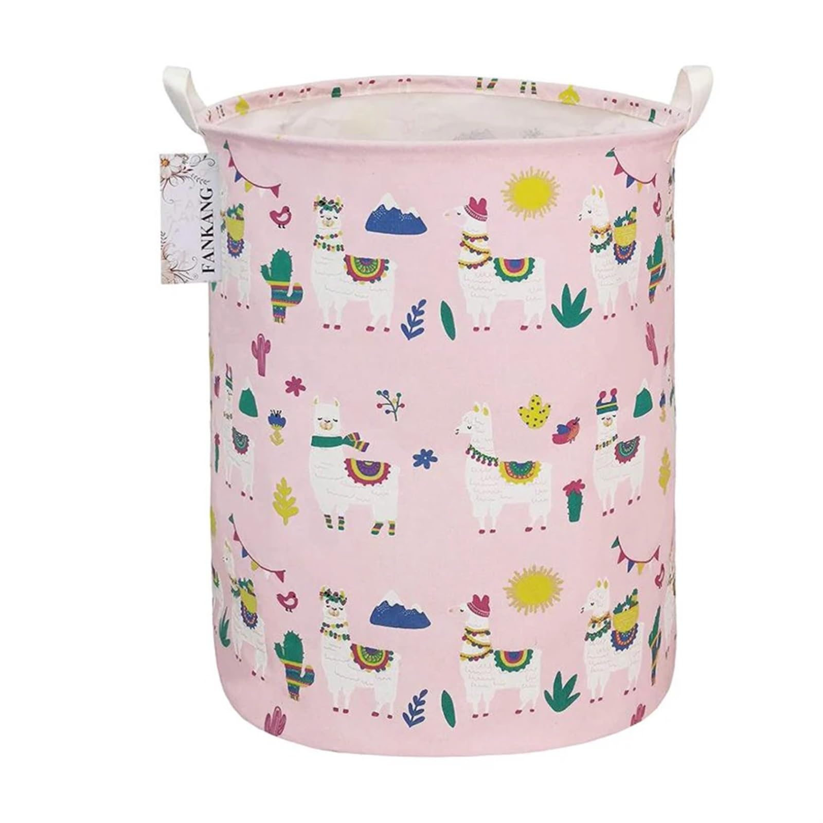 Folding Laundry Basket Household Storage 40x50cm Foldable Canvas Large Dirty Clothes Toys Bag Foldable Hamper With Handles Home