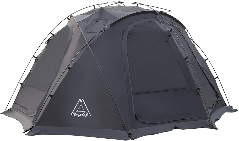 M-㉕【訳ありUSED】 NEBULA 200 /2024 ドームテント 黒 Amazon.co.jp: Tenplay NEBULA200ドームテント 大型 4-6人用 幅385cm