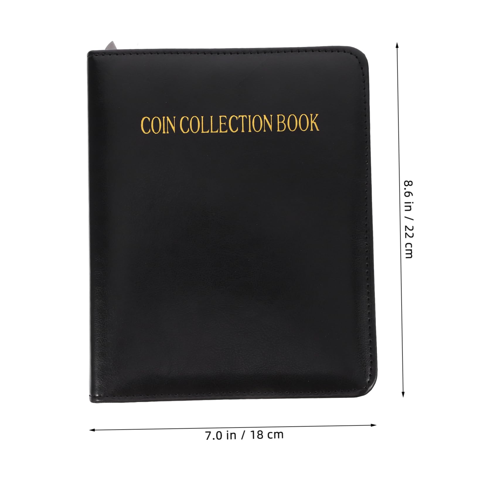 SHOWERORO Libro per Collezione di Monete Album Trasparente per Conservazione Monete Commemorative Copertina Morbida Interni Trasparenti