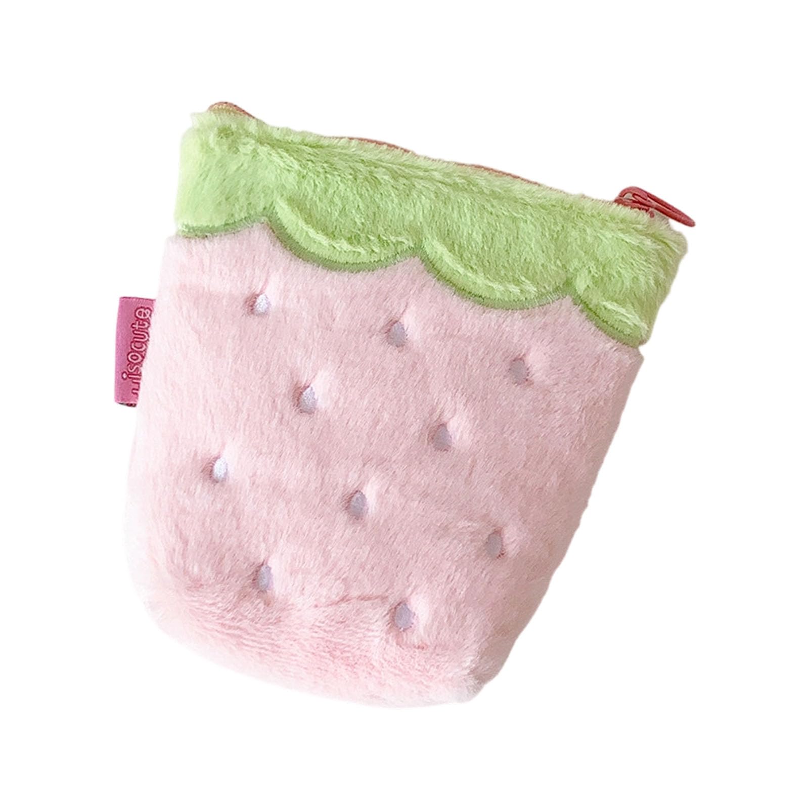 Kalttoy Strawberry Themed Storage Bag for Daily Essential Easy to Carry Cosmetic Container for Women Girls Small Item Planner