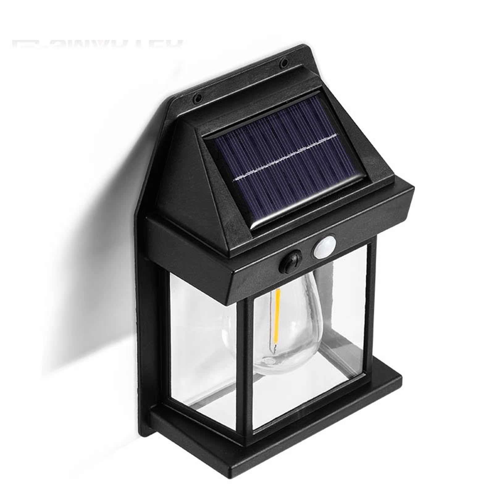 Zewnętrzna lampa słoneczna 4 szt. Lampa nocna solarna z czujnikiem ruchu, inteligentna lampa ścienna, 3 tryby oświetlenia, wodoodporna, dekoracja ogrodu na dziedziniec do podwórza, garażu(White)