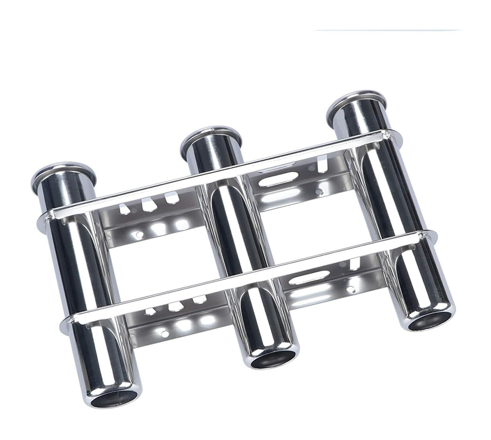 Soporte de almacenamiento for caña de pescar de 3 tubos de acero inoxidable y organizador for embarcaciones, accesorios for yates y embarcaciones s