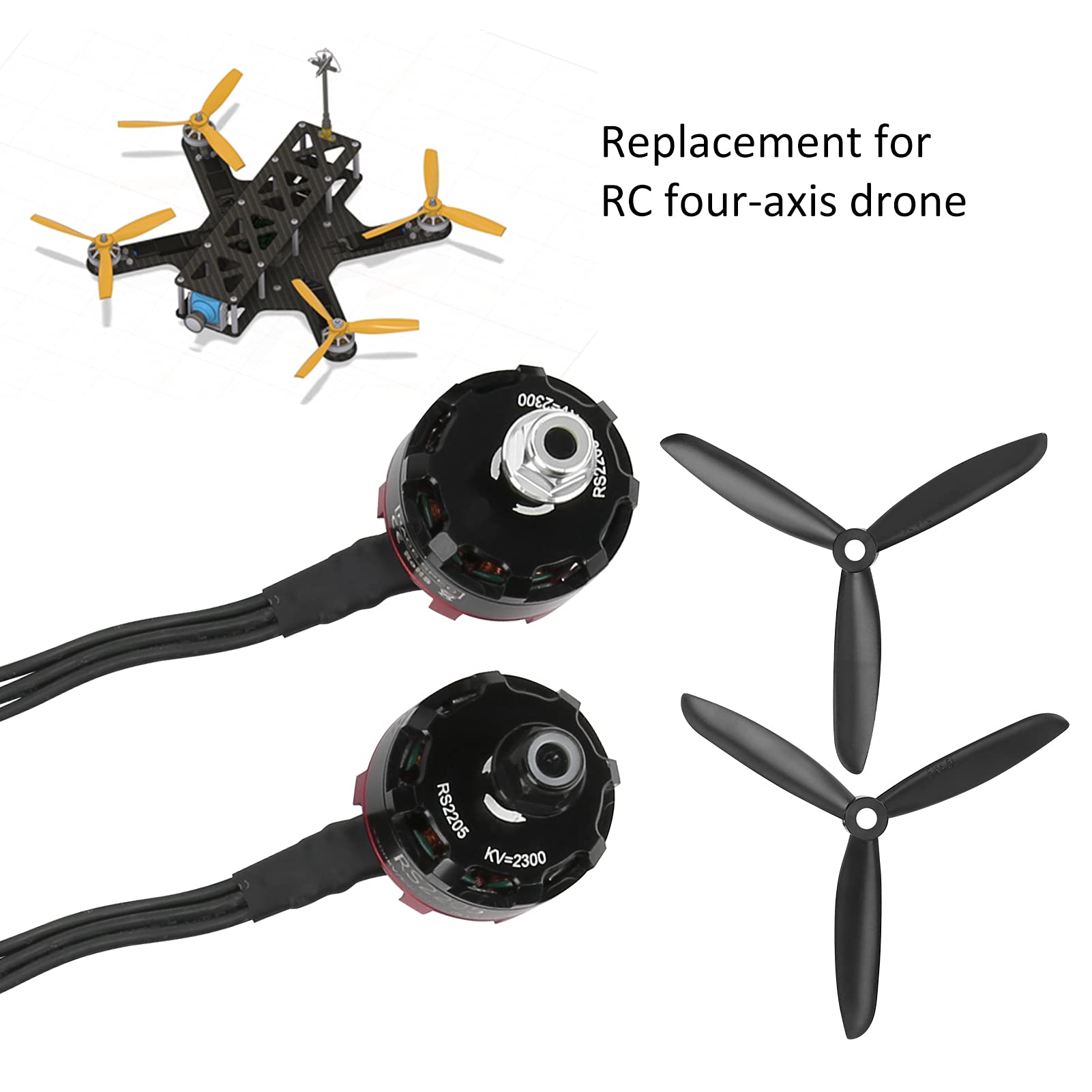 2205 2300 KV Brushless Motor Set with 20A ESC Strong Thrust for RC Drones