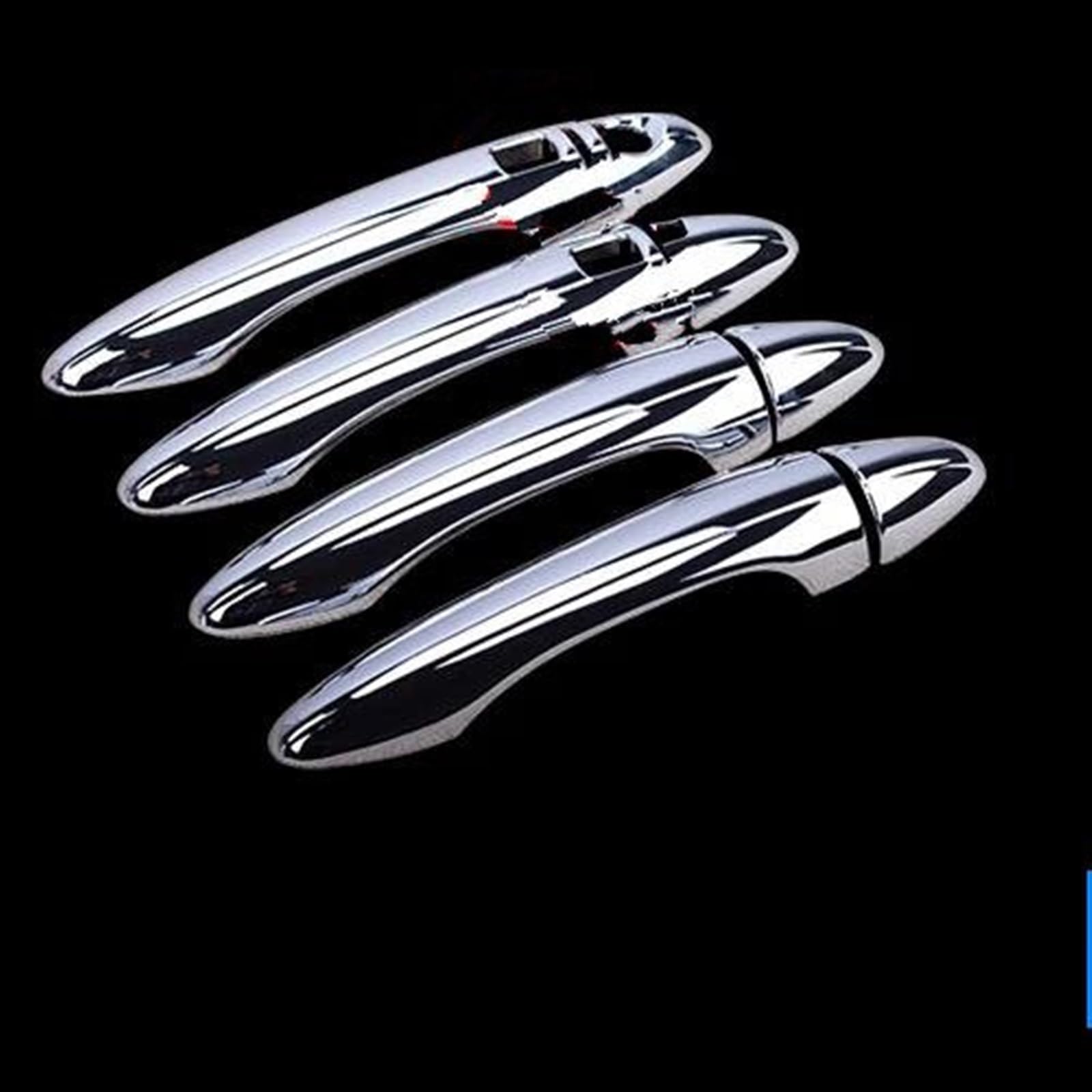 Slimes Silver 1 Car Styling Stickers For Kia K3 For Cerato 2010-2016 Protective Cover Door Handle Outer Bowls Trim Assecories Protection(Silver 1)