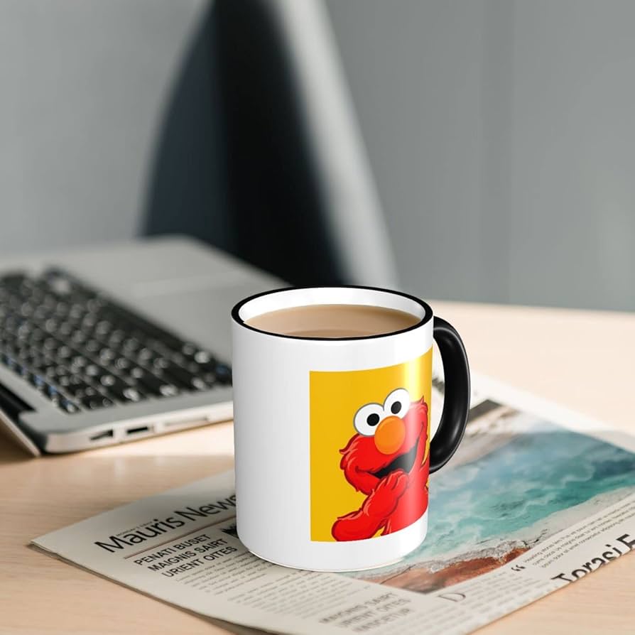 Amazon.co.jp: セサミストリートエルモマグカップ コーヒーカップ