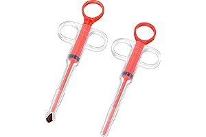 Pet Pill Plunger Popper for Cats, Dogs - 2 Pieces Medicine Syringe for Small Animals