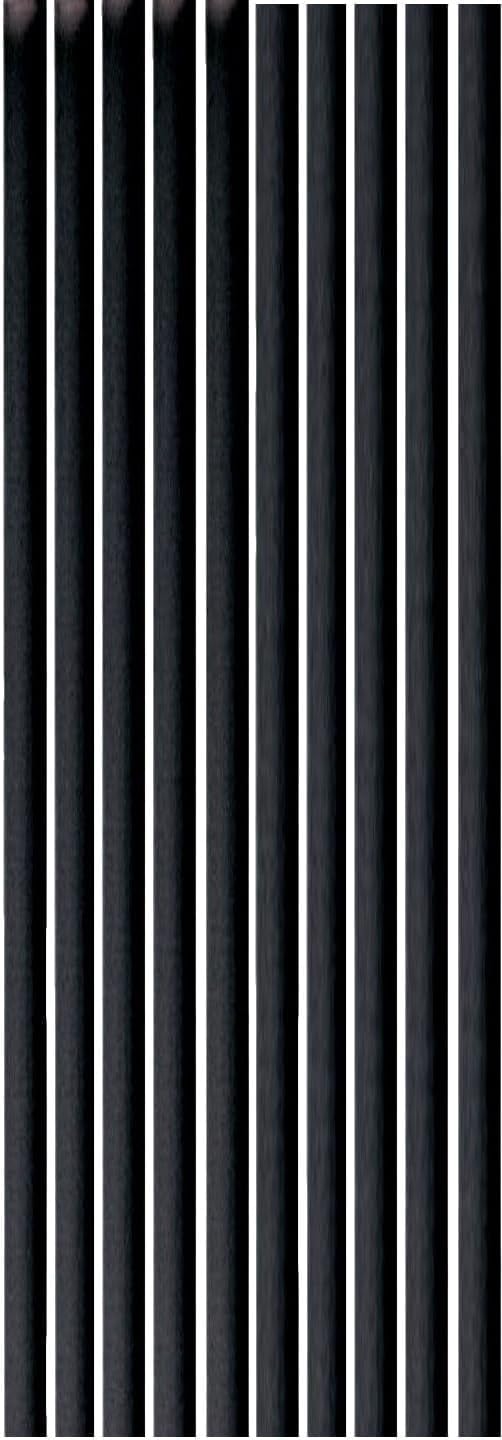 2000 x Schwarz 240x8mm Jumbo Strohhalme Mehrweg PP Trinkhalme reusable