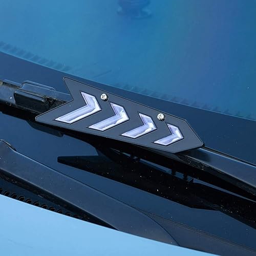 Miniatura 6 de 2 unidades de soporte para limpiaparabrisas de automóvil, alerón, prensatelas, tabletas, color negro