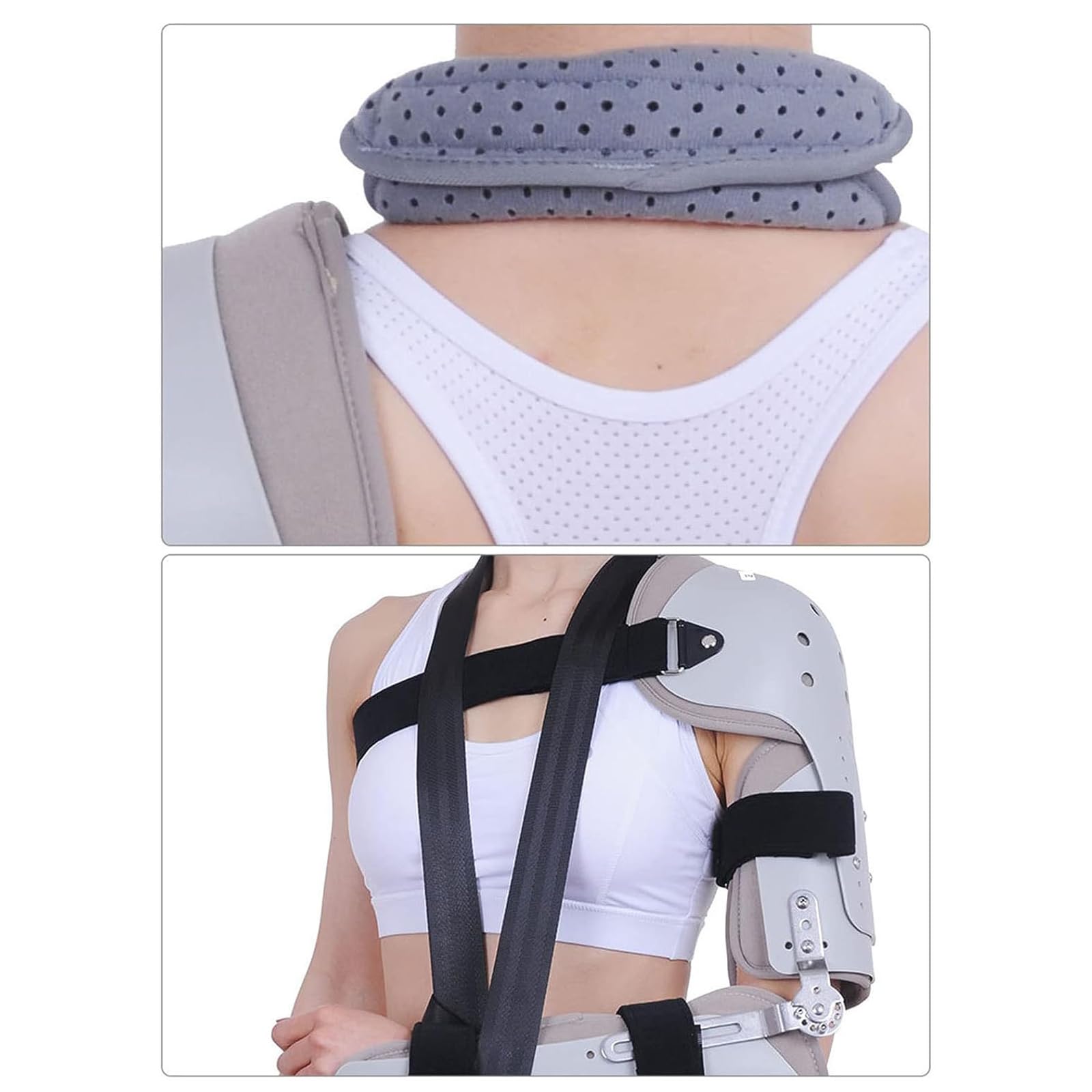 Cabestrillo Ajustable para Brazo, Inmovilizador De Codo con Articulación De Hombro Y Rango De Movimiento, para Estabilizador De Codo Postoperatorio.,Left