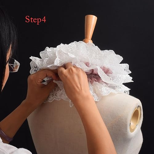 Miniatura 5 de BLESSUME 1 pieza de encaje renacentista cuello con volantes