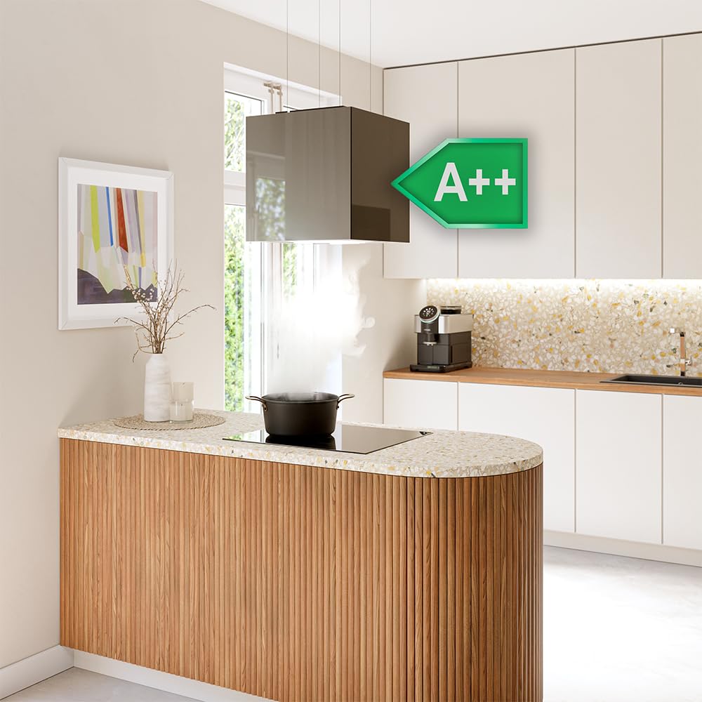 Cecotec Bolero Flux Cct 448000 Insel-Dunstabzugshaube 44 cm 800 m³/h 210 W A++ Grau