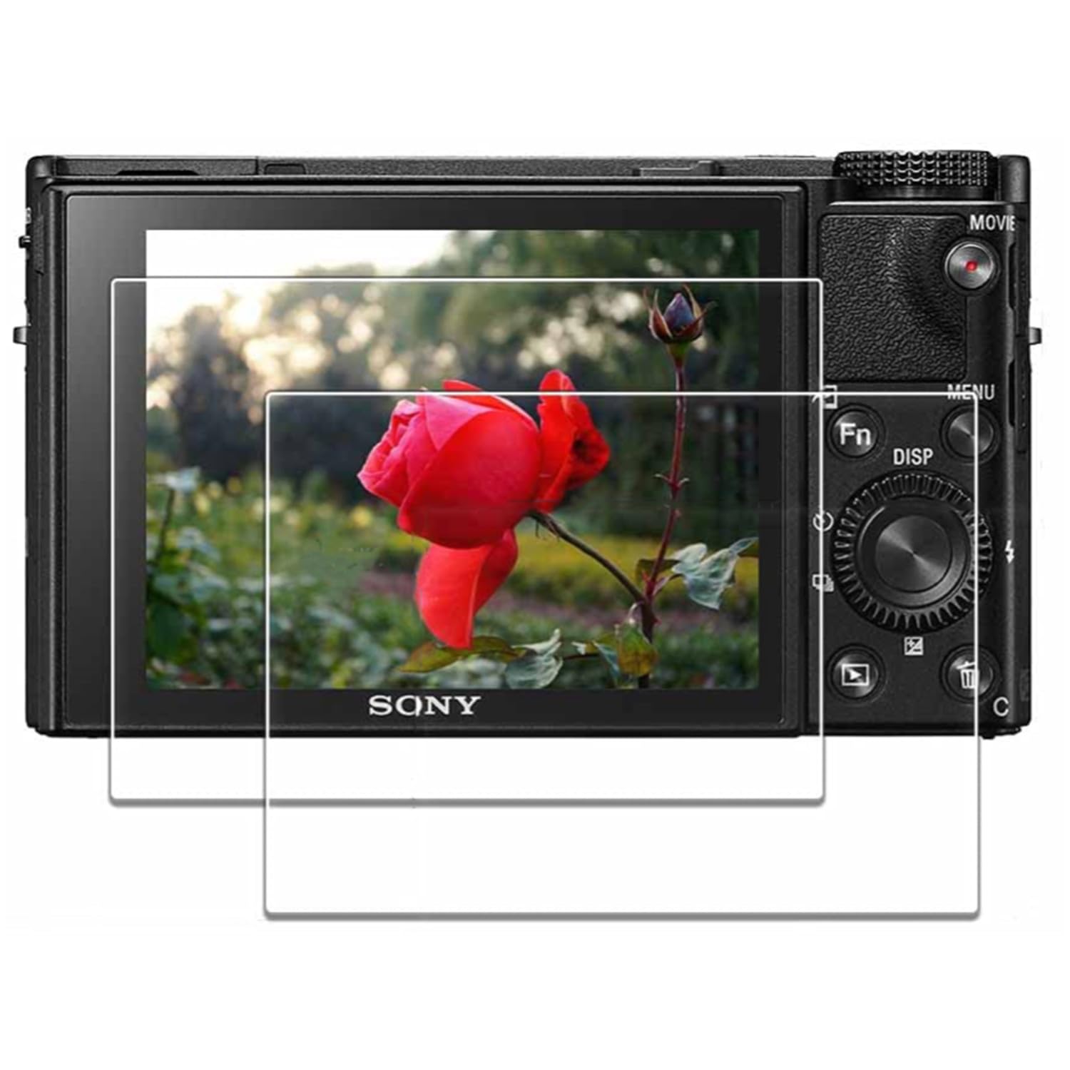 Camera accessories For 2.5D 9H Tempered Glass Film for Sony RX100 Compatible with Sony RX100M7 A7M2/A7SM2/A77/RX1/RX1R/RX10/RX100-2/RX100M3/RX10IV/III/II (2 packages)