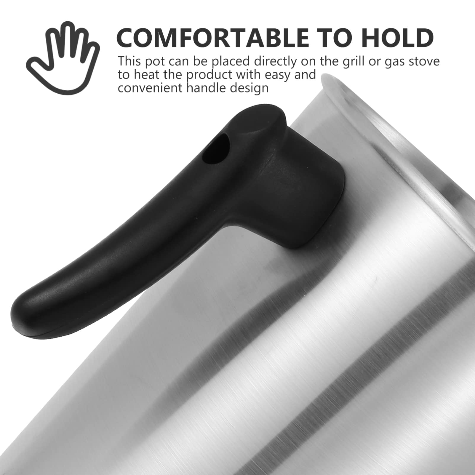 DOITOOL Pot à Fondre la Cire pour Fabrication de Bougies en Aluminium et Pp, 3 Litres, Outil pour Bricolage DIY Artisanat et Fusion de Beurre Cosmétique