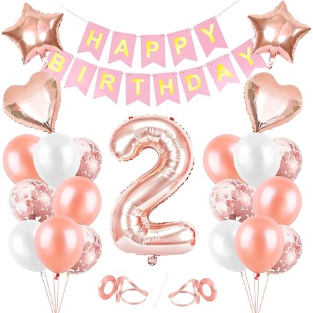 Ballon Anniversaire 2an Fille Or Rose Ballon Chiffre 2 Banniere Joyeux Anniversaire Ballon Confetti Decoration Anniversaire Fille Deco Anniversaire Fille 2 An Parti Decoration Happy Birthday Amazon Fr Cuisine Et Maison