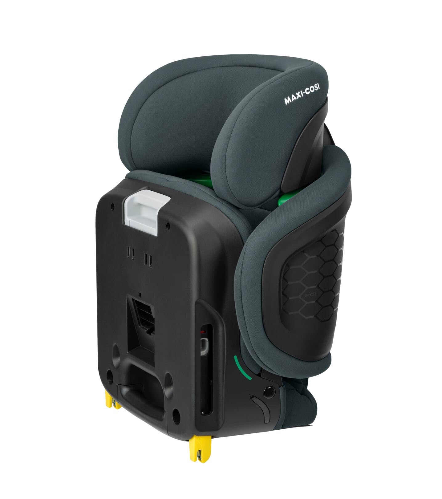 Maxi-Cosi Topaz i-Size, Silla Coche Plegable, Silla de Coche ISOFIX, 3,5-12 a, 100-150cm, Portátil, Altura Ajustable, Protección contra impactos laterales G-CELL, Full Graphite