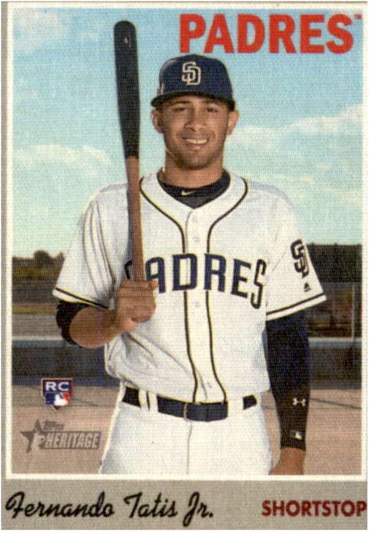 2019 Topps Heritage High Number 1970 Topps Cloth Stickers #18 Fernando Tatis Jr. San Diego Padres Baseball Card
