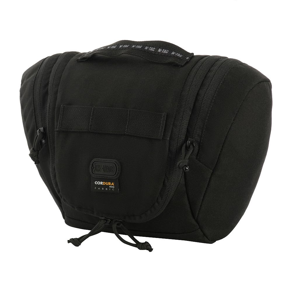 M-Tac Kosmetyczka taktyczna Elite Gen.II – podróżna i wojskowa kosmetyczka, Cordura 500D, wodoszczelna, kompaktowa, do aktywności na świeżym powietrzu, na kemping, Bundeswehrę i Airsoft, czarna,