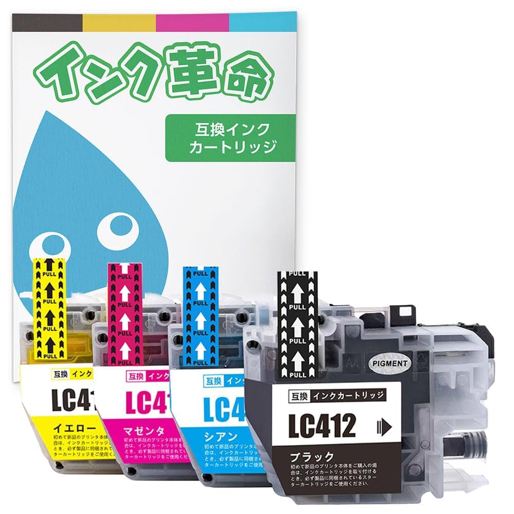 Brother LC412 XL インクカートリッジ　お値下げ Amazon.co.jp: 【SHUOLEI】LC412XL Brother用 ブラザー用