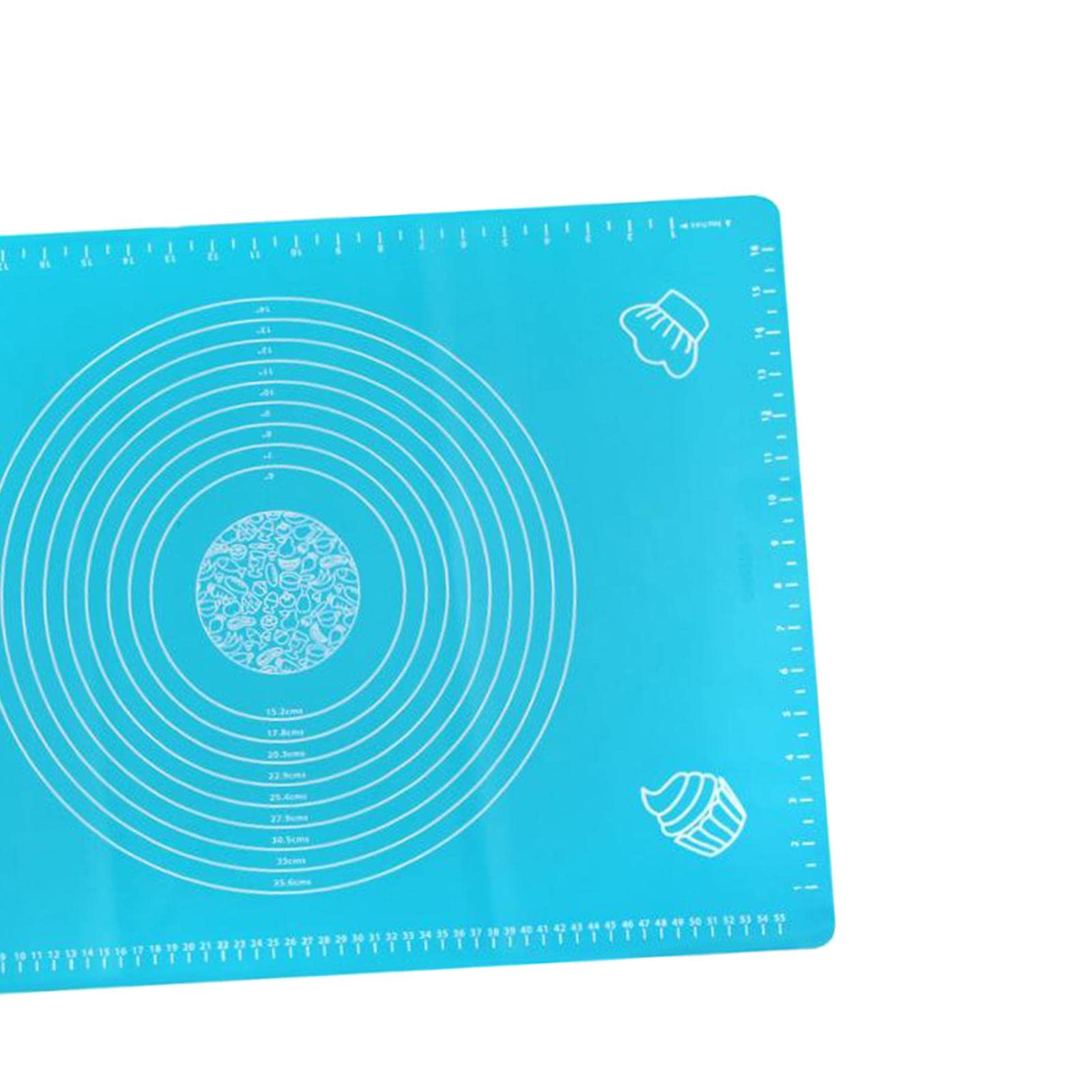 2 Tapetes de Silicona Antiadherentes para Horno, Bandeja para Hornear, Utensilios de Cocina, Color Azul, 6 Piezas