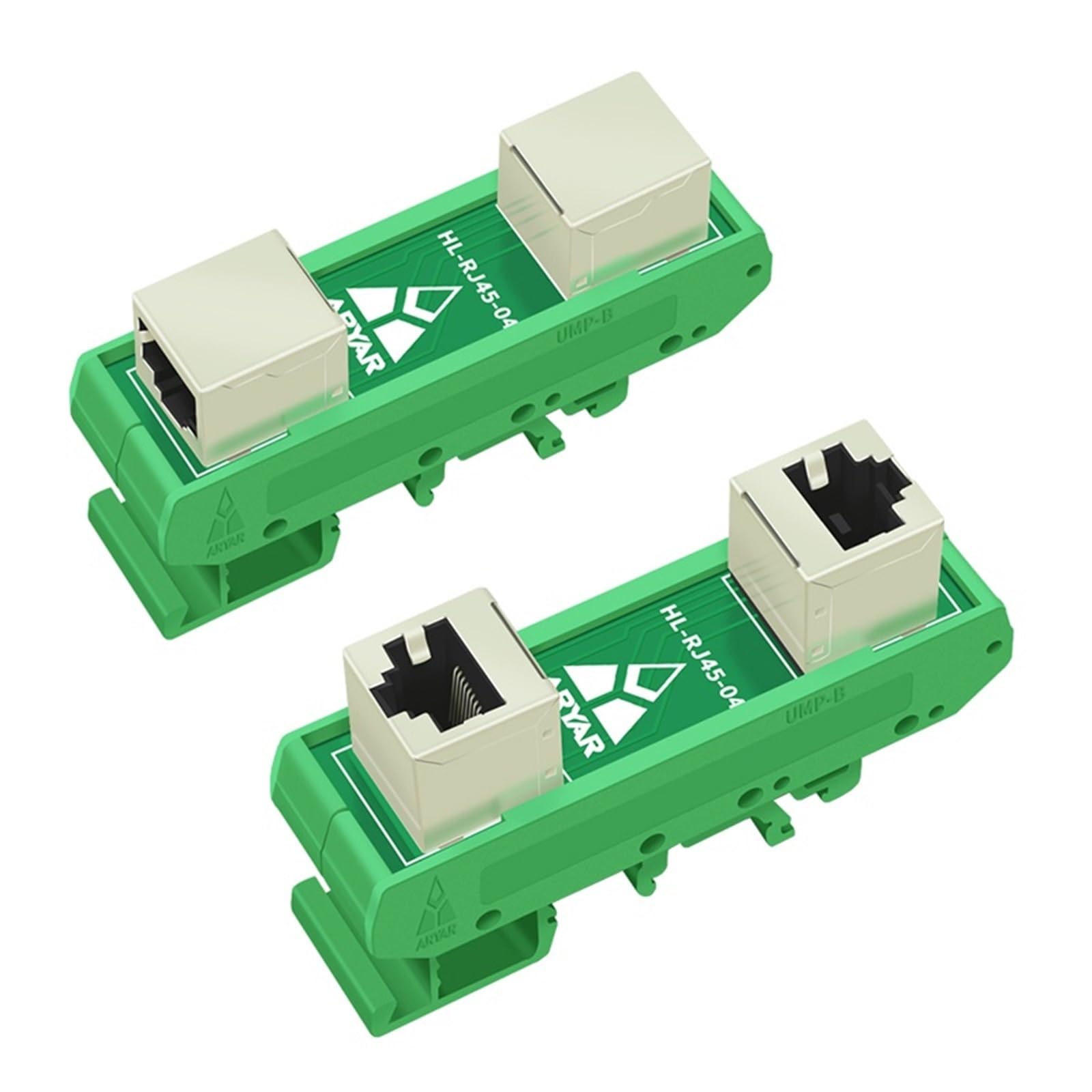 1 sztuka RJ45 8P8C żeńska na żeńska karta sieciowa PCB RJ-45 gniazdo sieciowe złącze Ethernet konwerter (poziomy)