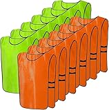 TESIN 12er Fußball-Leibchen für Jugend, 63 x 43 cm Sport Trainingsleibchen, Team-Spiel Bibs, Spiel...