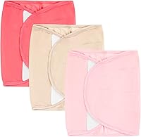 Littogoose 3-Pack Newborn Velcro Swaddle Wraps - Adjustable Arm Straps for Infants 0-6 Months, Ultra-Soft Breathable Sleep Solution