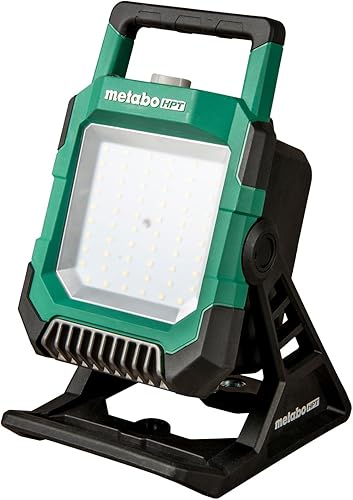 Metabo HPT Luz de trabajo MultiVolt de 18 V  Inalámbrica  LED de 4000 lúmenes  Solo herramienta - Sin batería  Clasificación IP65  138 grados de
